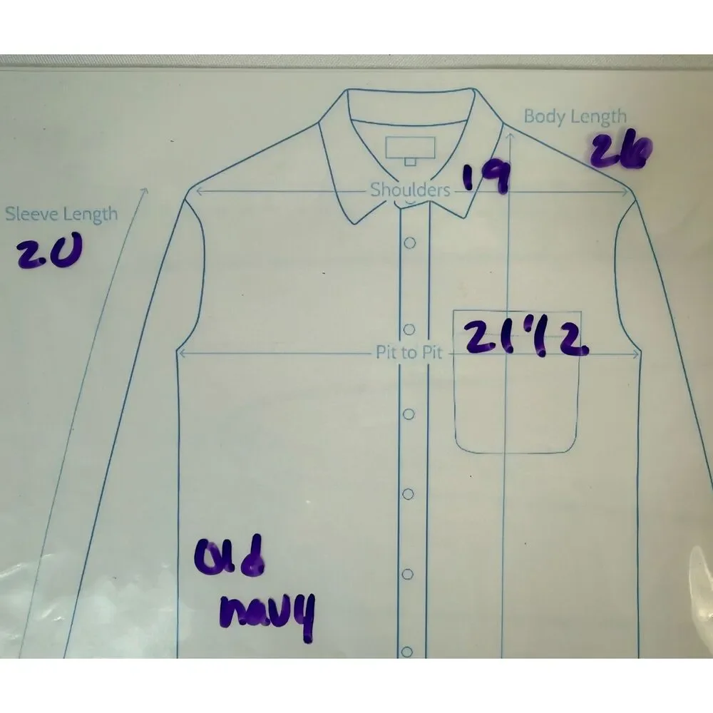 Old Navy 100% Cotton Heavy Denim Rancher Boyfriend Shirt Jacket XL Women Layer - Picture 11 of 11